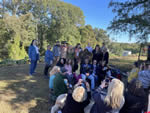 Oct 21- even more descendants in this pic at Nanyehi's gravesite near Benton, TN